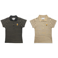 Girl's Stripe Polo Shirt