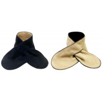 Reversible Fleece Scarf (Black/Khaki)